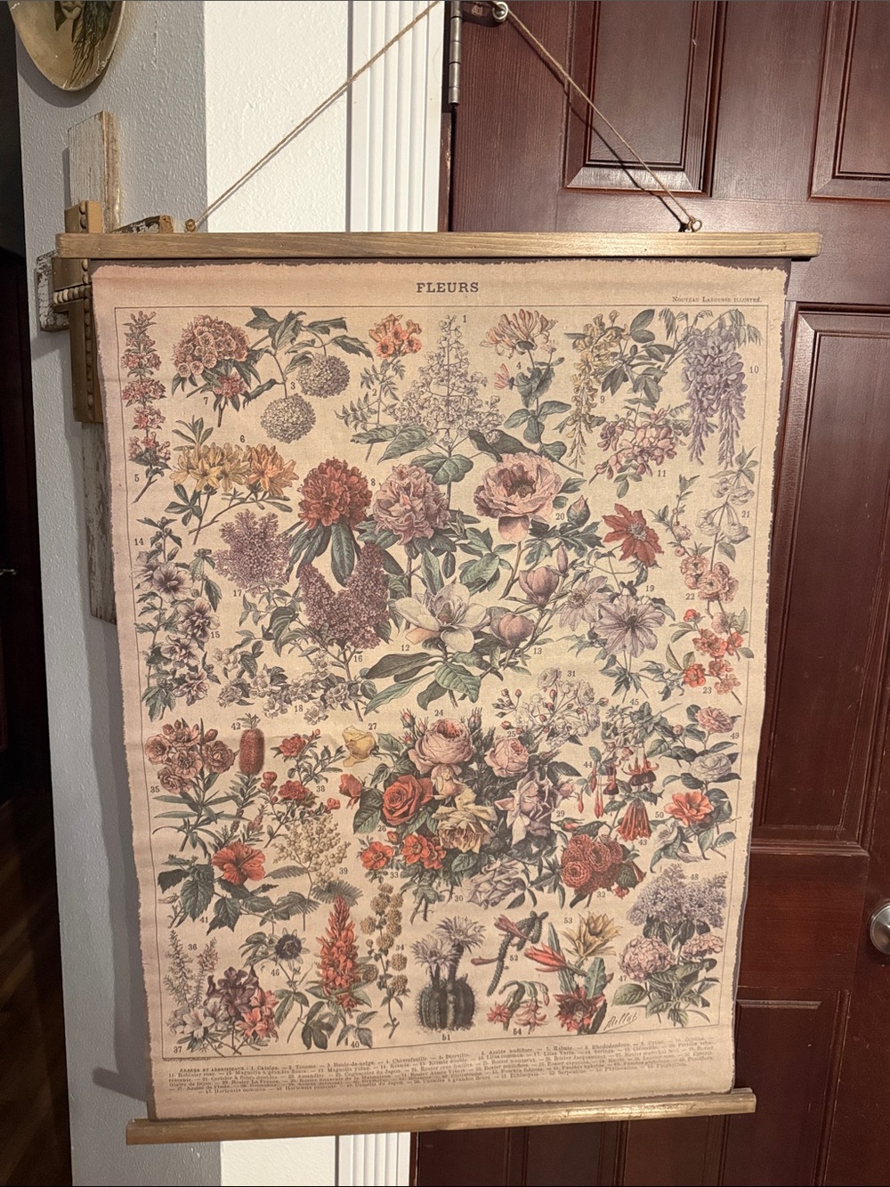 Vintage-Style Floral Wall Hanging - Multicolor 26x38